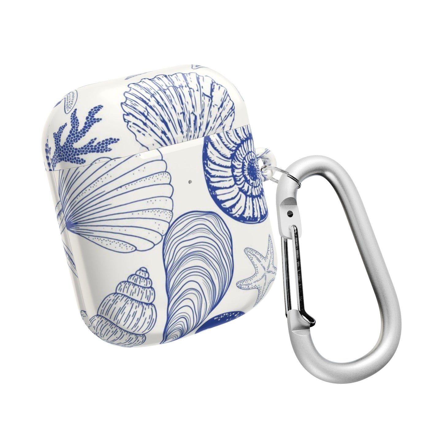 Coastal Nautical AirPod Case - Ocean-Inspired Shell Design