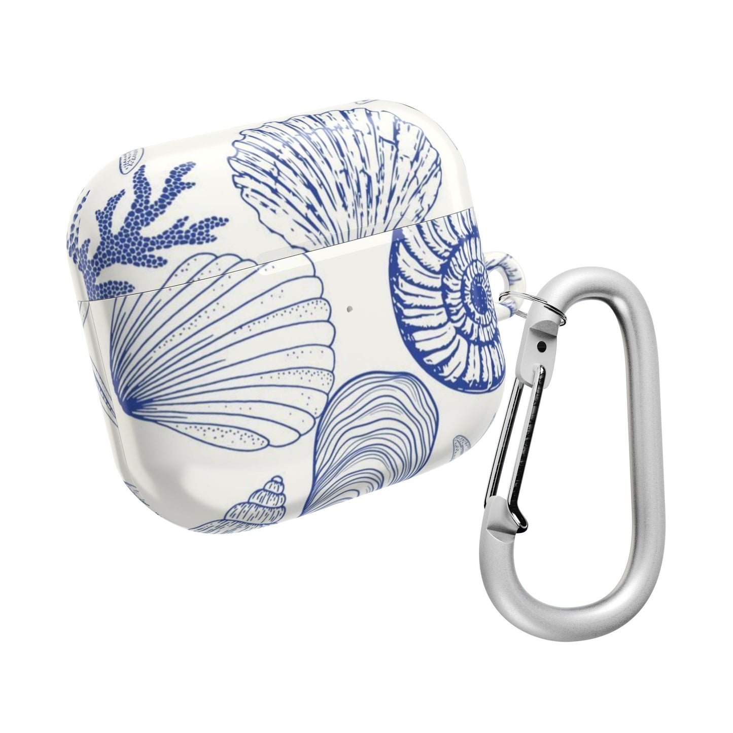 Coastal Nautical AirPod Case - Ocean-Inspired Shell Design