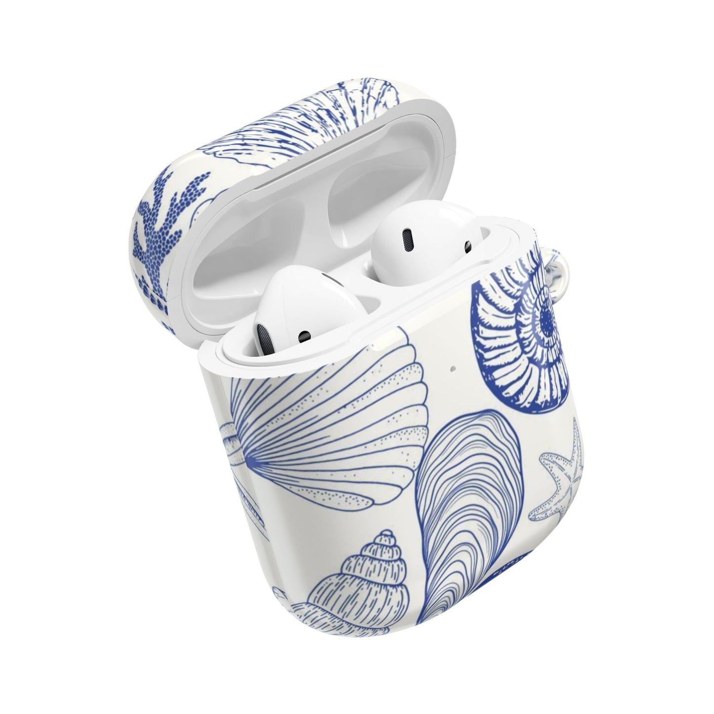 Coastal Nautical AirPod Case - Ocean-Inspired Shell Design