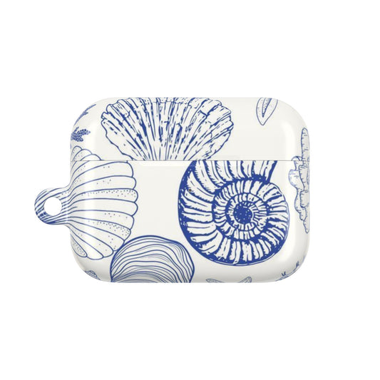 Coastal Nautical AirPod Case - Ocean-Inspired Shell Design